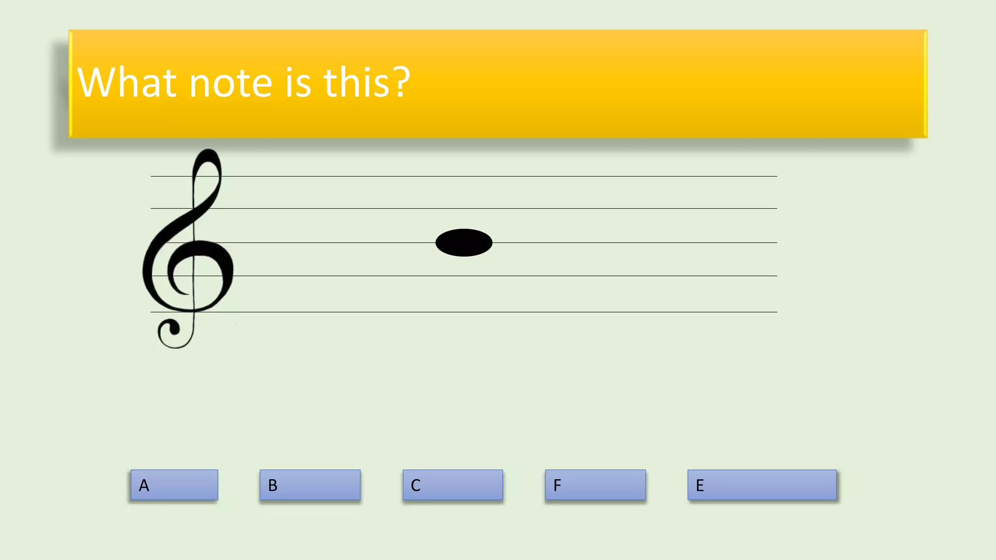 What note is this?
A B C F E