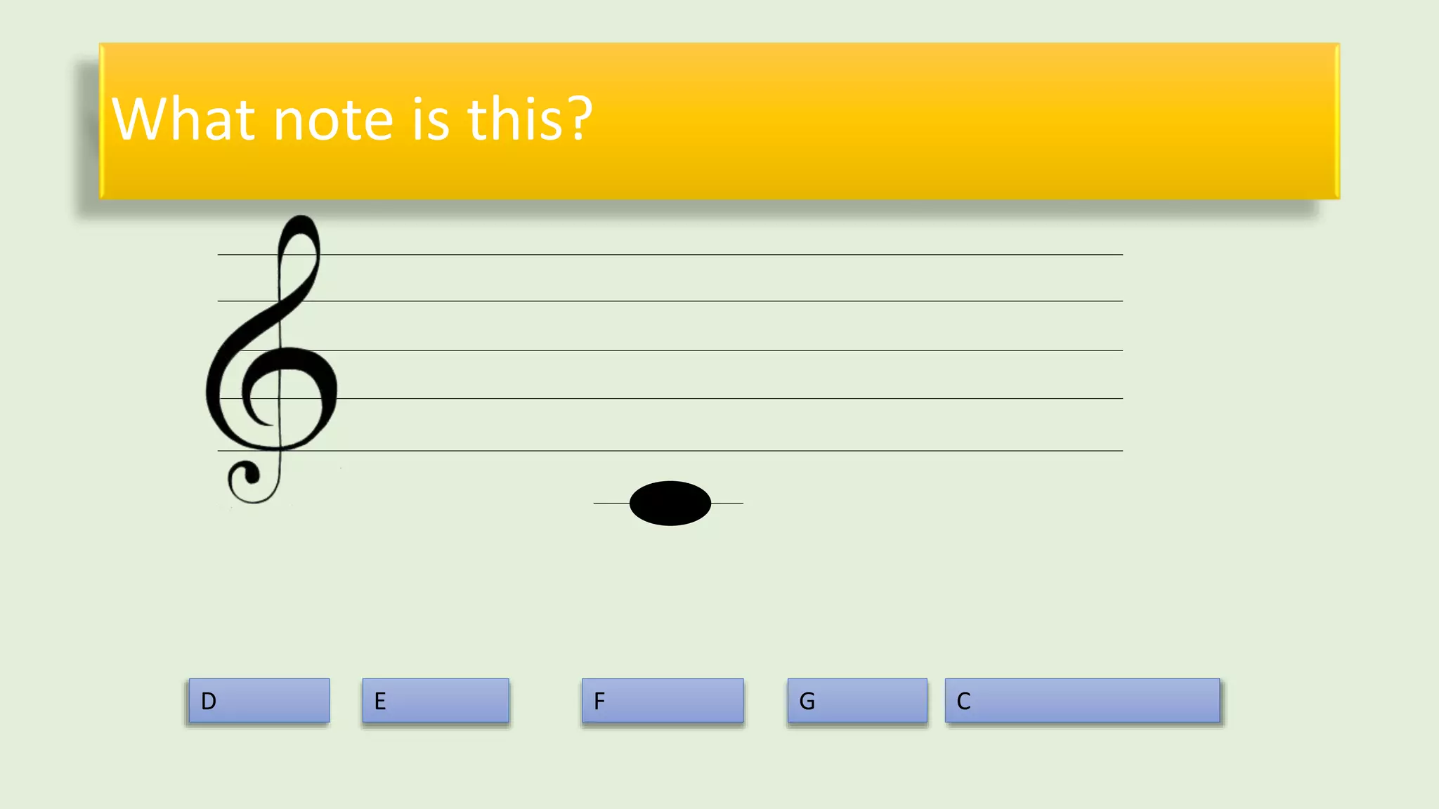 What note is this?
CE F GD
