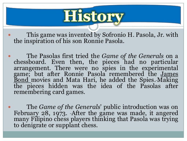 the game of the generals story