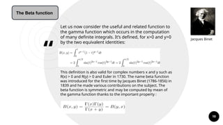 Mathematics term in imp the gamma function | PPTX