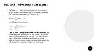 Mathematics term in imp the gamma function | PPTX