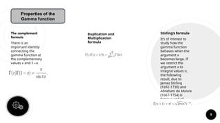 Mathematics term in imp the gamma function | PPTX