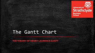 The Gantt Chart

 
