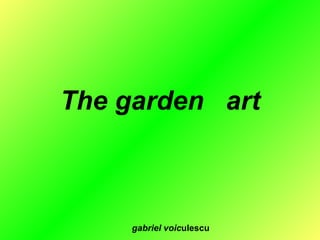 The garden  art gabriel voic ulescu 