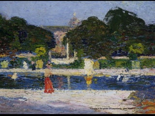 Fountain in the garden at Luxembourg - Henri Martin
 