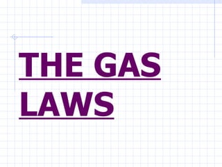 THE GAS
LAWS
 