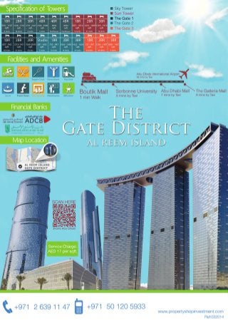 The gate district Al Reem Island Abu Dhabi
