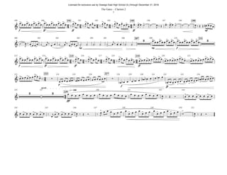 f ff ff ff mf
191 195 199189 190 192 193 194 196 197 198
mp mp f
207 211200 201 202 203 204 205 206 209 210
f ff ff ff
215 219213 214 216 217 218 220 221
p
f ff
223 227222 224 225 226 228 229 230 231 232 233 234
fff
accel.
q = 180
239
235 237 240 241 242 243
244 245 246 247 248 249 250 251
24 34 24 44 54
24 34 24 44 54
34
44
&
> . > . > > > . > . > > >
.
>
. > .
>
.
>
. > . > > > > > > >
& - - - - - - - - -
2 > . > . > > > . > . 2> >
&
> . > . > > > . > . > > >
.
>
. > .
>
.
>
. > . > > . > . > > > . > . >
> > . > . > >
&
> . > . >
>
∑ ∑
> > > >
>
&
2 2 > . > . >
&
. > . > >
.
> > . > > > > > > >
œ œ œ œ œ œ œ œ œ œ œ œ œ œ œ œ œ œ œ œ ‰
œ
J
œ œ ‰
œ
J
œ œ œ œ ‰
œ
J
œ œ ‰
œ
J
œ œ œ œ œ
œ
œ# œ
J
œ ˙ ˙# œ
J ‰ Œ œ# œ
J
œ ˙ ˙# ˙ œ
J ‰ Œ Œ œ# œ œ œ
˙ œ
J
‰ œ œ œ œ ˙ œ
j‰
œ œ ˙ œ
j‰
œ œ œ œ ˙# ˙ ˙# ˙ ˙ œ
j
‰ œ œ ˙# ˙
œ œ œ œ œ œ œ œ œ œ œ œ œ œ œ œ œ œ œ œ
œ œ œ œ œ œ œ œ œ œ œ œ œ œ œ œ œ œ œ œ ‰
œ
J
œ œ ‰
œ
J
œ œ œ œ ‰
œ
J
œ œ ‰
œ
J
œ œ œ œ œ
œ œ œ œ œ œ œ œ œ œ œ
œ œ œ œ œ œ œ œ œ ‰ œ œ œ œ œ œ œ œ œ œ
œ œ œ œ œ œ œ œ œ ‰
œ œ œ œ œ œ# œ œ# œ œ œ œ œ œ œ œ œ œ
œb œb œ œ œb œ œb œb œ œ œb œ
œb œb œ œ œ œ œ œ œb œ œ œ œb œb œ œ œ œ
œ œ œ œ œ œ œ œ œ œ œ œ œ œ œ œ
œ œ œ œ œ œ œ œ œ
J
‰ Œ Ó œ œ œ œ œ œ œ œ
œ œ œ œ œ œ œ œ ‰
œ
j œ œ œ œ œ œ œ
J ‰ Œ Ó ‰ œ
J
œ œ œ
œ œ œ œ
œ œ œ œ
œ œ œ œ
œ œ œ œ
œ œ œ
w œ
J ‰ Œ Ó
The Gates - Clarinet 2
3
Licensed for exclusive use by Oswego East High School (IL) through December 31, 2016
 