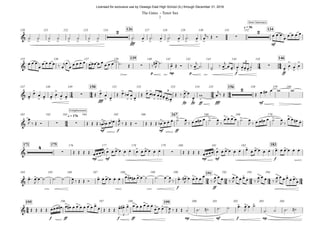 fff mf
q = 56
126 134120 121 122 123 124 127 128 129 130 131 132
p mp p f ff
139 146135 136 137 138 140 141 142 143 144 145
fff
fp fp ff fff mf
150 156147 148 149 151 152 153 154 155 158 159 160
mf f mf ff
q = 176 167161 162 163 164 165 166 168 169 170
mp mf mp mf f
171 175 183176 177 178 179 180 181 182
f ff
191184 185 186 187 188 189 190 192 193 194
f ff f ff mp mf f mp
195 199196 197 198 200 201 202 203 204
14 44
14 44 24 44
54
24 34 24 44 54
54
&
> > > > > > > >
2
> > > > > > > > >
∑
2
Inner Sanctuary
& ∑
-
-
- - - - > >>>>
∑
>
>
>
>3
&
>
>
> > >
>
> >
∑
>
> >
>
> > >
> >
> >>>> >
>
> >
23
& ∑ ∑
> . . > > . . > > > > > > >
. .
Enlightenment
&
4
∑
> . > . . > . > . .
∑
> . > . . > . > . . > . > . .
&
> > > . > . .
> . > > > > . . >
.
>
. > .
>
.
>
. > . >
&
> . > . > > . > > >
3
> . > . > > > > >
˙ ˙ ˙ ˙ ˙ ˙ ˙ ˙ ˙# œ ˙# œ ˙# œ ˙# œ œ
j‰ Œ Ó œ œ œ
œ œ œ œ œ
œ œ œ
œ
œ œ œ œ ‰ œ
jœ
œ œ œ œ œ œœœ œ œ œ œ œ ˙# Œ ‰ œ#
J
˙#
œ Œ Ó ‰ œ
j
˙# ˙ ‰ œ
j
œ œ œ œœœ˙ œ
œ œ œ
œ
œ œ œ œ œ œ œ Œ œ œ œ
Œ œ œb œ œ
Œ œ œ œb œœœœ œb
Œ ‰ œ
J
œ
œ w œ
j‰ Œ Œ œ œ# œ w w
œ
J ‰ Œ Ó Œ Œ Œ œb œb œ œb œ
J ‰ Œ Œ Ó Œ Œ Œ œb œ œ œ ˙ œ
J ‰ œ œ œ# œ ˙ œ
J ‰
œ œ œ œ ˙ œ
J ‰ œ œ œ# œ ˙ œ
J ‰
œ œ œ# œ
Œ Œ Œ Œ œœœœ œ œ œ œ œ œ œ œ œ œ œ œ Œ Œ Œ Œ œœœœ œ œ œ œ œ œ œ œ œ œ œ œ œ œ œ œ œ œ
œ# œ
J
œ ˙ ˙# ˙ œ
J ‰ Œ Œ Ó œ œ œ œ œ œ œ œ# œ# œ œ ˙ ˙# œ œ
J ‰ œ# œ#
J
œ œ œ œ œ
‰
œ
J
œ œ ‰
œ
J
œ œ œ œ ‰
œ
J
œ œ ‰
œ
J
œ œ œ œ œ œ
Œ Œ Œ Œ œœœ œ# œ œ# œ œ œ œ œ œ œ œ Œ Œ Œ œ œ# œ œ œ œ œ œ œ
œ œ œ œ
J ‰ Œ Œ ˙ ˙# ˙# ˙# ˙ œ# œ
J
œ ˙
˙# ˙ ˙# ˙#
The Gates - Tenor Sax
2
Licensed for exclusive use by Oswego East High School (IL) through December 31, 2016
 