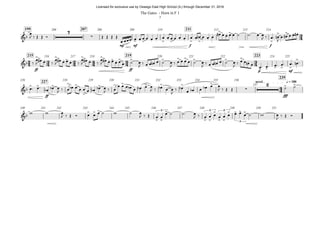 mp mf f f
199 207 211200 208 209 210 212 213 214
ff ff p mf
215 219 223216 217 218 220 221 222 224 225
ff fff
accel. q = 180227
239
226 228 229 230 231 232 233 234 235 236
237
240 241 242 243 244 245 246 247 248 249 250 251
24
24 34 24 44 54 34
44
&b
7
∑
> . > . . > . > . . > . > .
.
> . >
>
> > . .
&b
> . > . > .
> . > . > . > > > > > > > > . .
> > > > >
>
&b
> > > > >
>
> > > > > > >
∑
2 > >
&b
> > >
> >
>3
> >
>3
> >
>3
> > >
3
œ
J ‰ Œ Œ Ó Œ Œ Œ Œ
œ œœœ œ œ œ œ œ œ œ œ œ œ œ œ œ œ œn œ œ œ
œ# œ œ œ œ ˙ ˙! œ œ
J ‰ œ! œn
J
œ œ# œ œ œ#
‰
œ
J œ# œ ‰
œ
J œ# œ œ œ ‰
œ
J œ# œ ‰
œ
J œ# œ œ œ œ œ ˙ œ
J ‰ œ œ œn œ ˙ œ
J ‰ œ œ œ œ ˙ œ
J ‰ œ œ œn œ ˙ œ
J ‰ œ œ œn œ œ! œ! œ! œ! œ! œn !
œ! œ!
œb œb œ
J ‰ œ œb œ œ œ œ œb œb œ
J ‰ œ
œ œ œ œb œ œb œ œ
J ‰ œb œ œ
J
‰ œb
œ œb œ œb œ œ
J ‰ Œ Œ ˙ ˙
w w œ
J ‰ Œ Ó œ œ œ ˙ w ˙ œ
J ‰ Œ œ œ
œ ˙ ˙! œ
J ‰ œ œ œ œ œ œ œ œ œ ˙ w œ
J ‰ Œ Ó
The Gates - Horn in F 1
3
Licensed for exclusive use by Oswego East High School (IL) through December 31, 2016
 