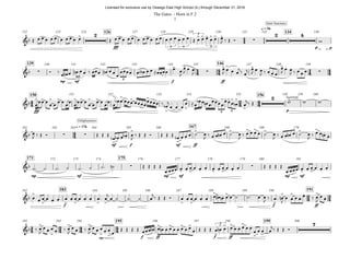 fff p p
q = 56
126 134122 123 124 127 128 129 130 131 132 138
mp mf f ff
139 146140 141 142 143 144 145 147 148 149
fff p
150 156151 152 153 154 155 158 159 160
mf f mf ff
q = 176 167161 162 163 164 165 166 168 169 170
mp mf mp mf mp mf
171 175172 173 174 176 177 178 179 180 181
f f ff
183 191182 184 185 186 187 188 189 190
mp f ff f ff
195 199192 193 194 196 197 198 200
14 44 14 44
44 24 44
54
24 34
34 24 44 54
&b
> 2
3 3
> >3
> > >
3
>
∑
2 4
Inner Sanctuary
&b ∑
> >
∑
>> > >
∑
3
&b
> > > > > > > > > > > >
> >
>>>> >
>
2 backfield
-
3 3
&b ∑ ∑
>
. .
>
> . .
> > > > > > > . .
Enlightenment
&b ∑
> . > . . > . > . .
∑
> . > . .
&b
>
. > . . > . > . . > > > . > . .
> . >
>
> >
.
. >
.
&b
>
.
> .
>
.
>
.
> . >
> . > . > >
.
>
> >3 > . > .
> >
7
Œ œ œ œ œ œ œ œ œ œ œ Œ œ œ œ œ œ œ œ œ œ œ œ œ œ œ œ œ œ Œ œ œ œ œ œ œ
J ‰ Œ Ó w
Ó ‰ œ œ# œ œn œ œ ‰ œœœ œn œ œ
œ
œœœœ œ œ"b# œ œ ≈œœœœ œ! œ
J
œ
J œ œ
J
œ
J
œ œ œ
j‰ œ
j œ
J
œ œ
J ‰ œ œ œ
œ
J œ œ
J ‰ œ œ œ
œ
œœ œ
œ œ
œ œ
œ
œ
œ
œœ œ
œ œ
œ œ
œ
œ
œ
œb œ œœœ œœœœ
œœœœ ‰ œb
j
œ œ œ
œ ≈œ
œb œ œn œ
œœœœ
œœœ œb œ
j‰ Œ w w w
œ
J ‰ Œ Ó Œ Œ Œ
œb œb œ œb œ
J
‰ Œ Œ Ó Œ Œ Œ
œb œ œ œ ˙ œ
J ‰ œ œ œn œ ˙ œ
J ‰ œ œ œ œ ˙ œ
J ‰ œ œ œn œ ˙ œ
J ‰ œ œ œn œ
˙! ˙ ˙! ˙ ˙! ˙ ˙! ˙n Œ Œ Œ Œ
œ œœœ œ œ œ œ œ œ œ œ œ œ œ œ Œ Œ Œ Œ
œ œœœ œ œ œ œ œ œ
œ œ œ œ œ œ œ œ œ œ œ œ œ! œ
j
œ ˙ ˙! ˙ œ
j‰ Œ Œ Ó œ œ œ œ œ œ œ œ# œn œ œ ˙ ˙! œ œ
J ‰ œ! œn
J
œ œ œ œ œ ‰ œ
J
œ œ
‰ œ
J
œ œ œ œ ‰ œ
J
œ œ ‰ œ
J
œ œ œ œ œ
œ
Œ Œ Œ Œ œœœ œn œ œn œ œ œ œ œ œ œ
œ Œ Œ Œ œ œn œ œ œ œ œ œ œ
œ œ œ œ
j‰ Œ Œ Ó
The Gates - Horn in F 2
2
Licensed for exclusive use by Oswego East High School (IL) through December 31, 2016
 