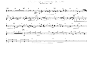 mp mf f f
199 207 211200 208 209 210 212 213 214
ff ff
p mf
215 219 223216 217 218 220 221 222 224 225
ff
227226 228 229 230 231 232 233 234 235
fff
accel. q = 180
239
236 240 241 242 243 244 245 246 247
237
248 249 250 251
24
24 34 24 44 54 34
44
&
7
∑
> . > . . > . > . . > . > . .
> >
> > >
. .
&
>
.
>
.
> .
>
.
>
.
> . > > > > > > > > . .
> > > > > >
&
> > > > > > > >
> > >
>
>
& ∑
2
>
>
> > > > >
>3
&
> > >
3
> > >
3 > >
>
3
œ
J ‰ Œ Œ Ó Œ Œ Œ Œ
œ œ œ œ œ œ œ œ œ œ œ œ œ œ œ œ œ œ œ# œ œ œ œ# ! œ
J
œ ˙ ˙! œ œ
J
‰ œ! œ#
j
œ œ# œ œ œ#
‰ œ
J
œ# œ ‰ œ
J
œ# œ œ œ ‰ œ
J
œ# œ ‰ œ
J
œ# œ œ œ œ œ ˙ œ
j‰
œ œ œ# œ ˙ œ
j‰ œ œ œ œ ˙ œ
j‰
œ œ œ# œ ˙ œ
j‰ œ œ œ# œ œ! œ! œ! œ! œ! œ# !
œ! œ! œb œb œ
j ‰ œ œb œ œ œ œ œb œb œ
j ‰ œ
œ œ œ œb œ œb œ œ
J ‰ œb œ œ
j ‰ œb
œ œb œ œb œ œ
J ‰ Œ Œ
˙ ˙ w w œ
J ‰ Œ Ó œ œ œ ˙ w ˙ œ
J ‰ Œ
œ œ
œ ˙ ˙! œ
J
‰
œ œ œ œ œ œ œ œ œ ˙ w œ
j ‰ Œ Ó
The Gates - Horn in Bb 1
3
Licensed for exclusive use by Oswego East High School (IL) through December 31, 2016
 