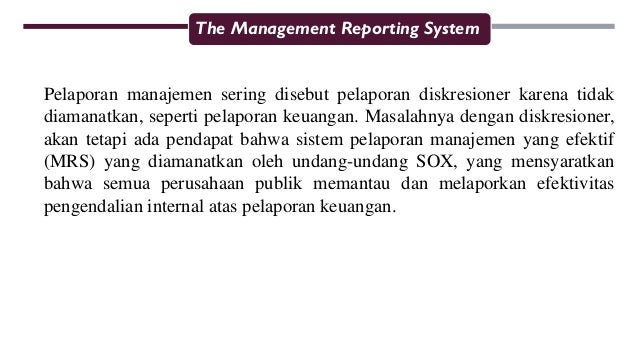 The general ledger and financial reporting system