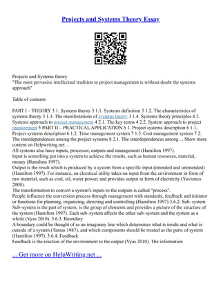 The General System Theory For Understanding Modern... | PDF