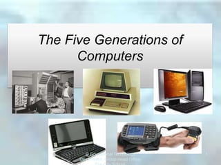 The Five Generations of
Computers
© Educational Technology
Department, Group Head Office,
1
 