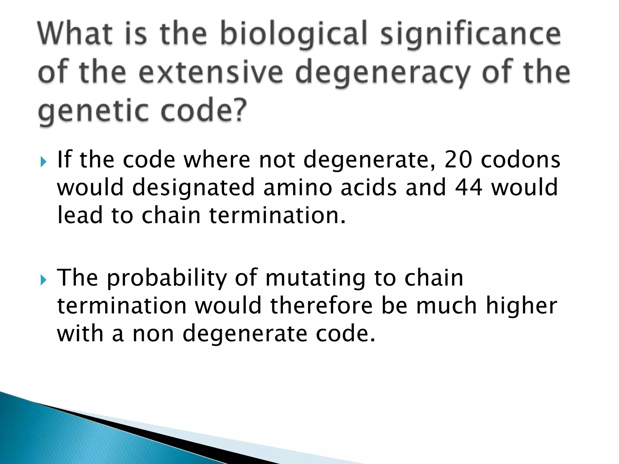 The Genetic Code | PPTX