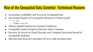 The geography of geospatial | PDF