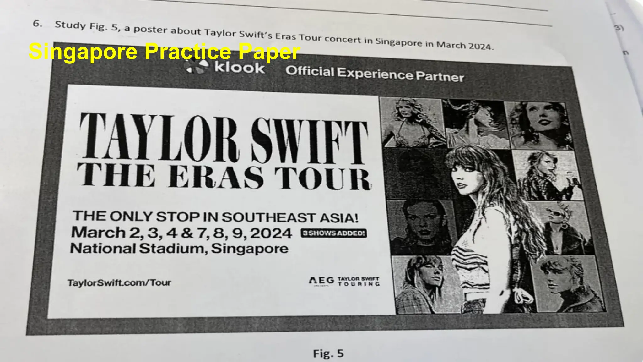 Singapore Practice Paper
 