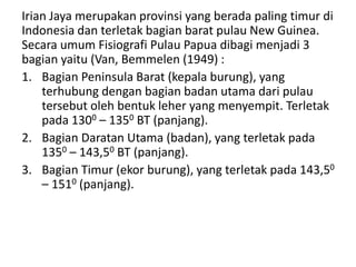 Geologi Irian Jaya (Papua)
