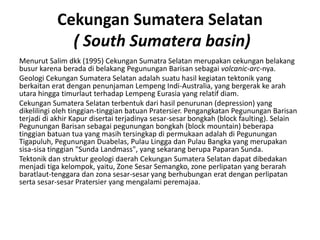 The geology of sumatra | PPTX