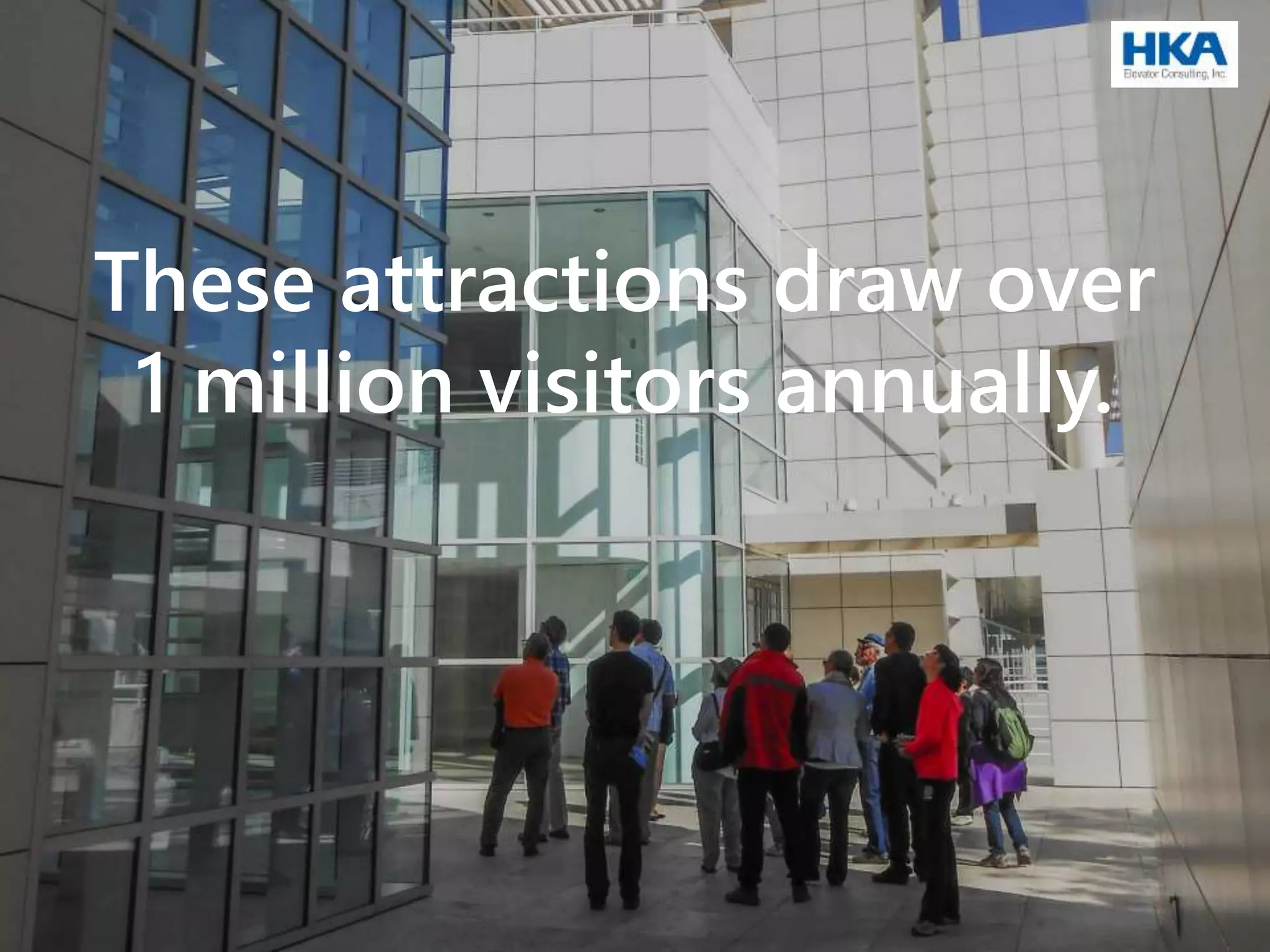 These attractions draw over
1 million visitors annually.