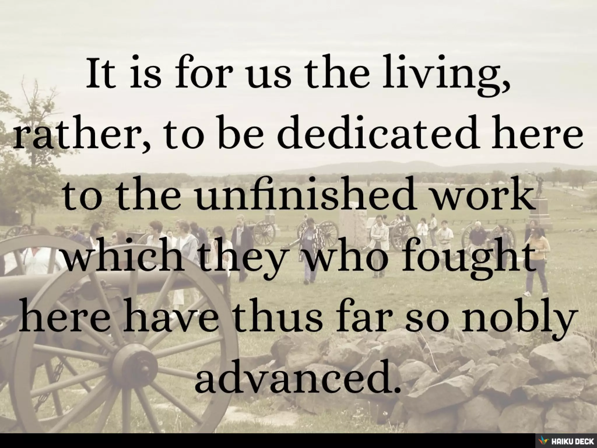 The Gettysburg Address