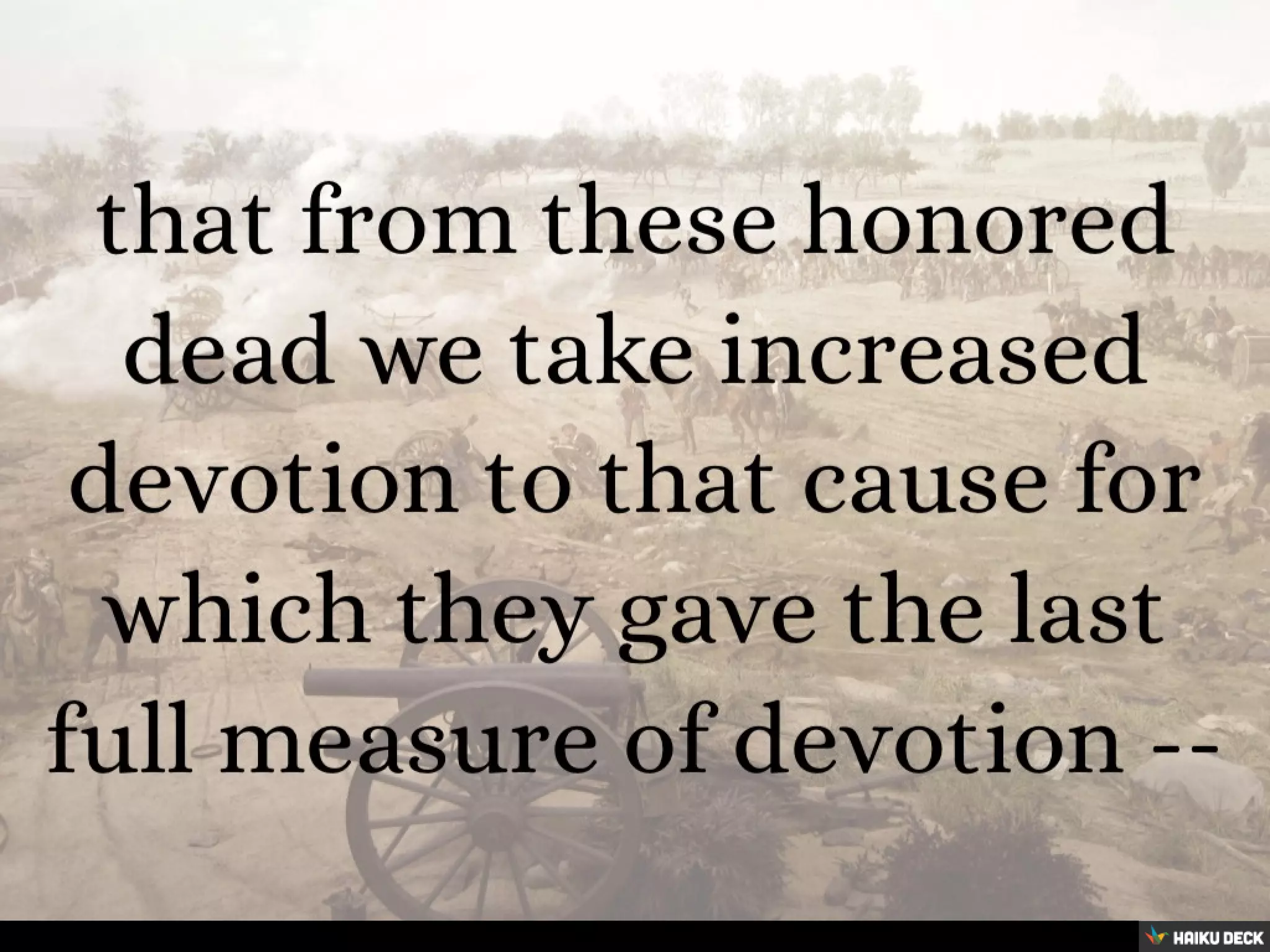 The Gettysburg Address