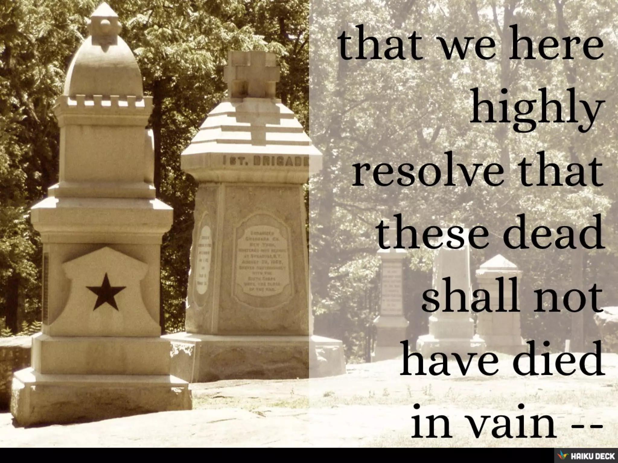 The Gettysburg Address