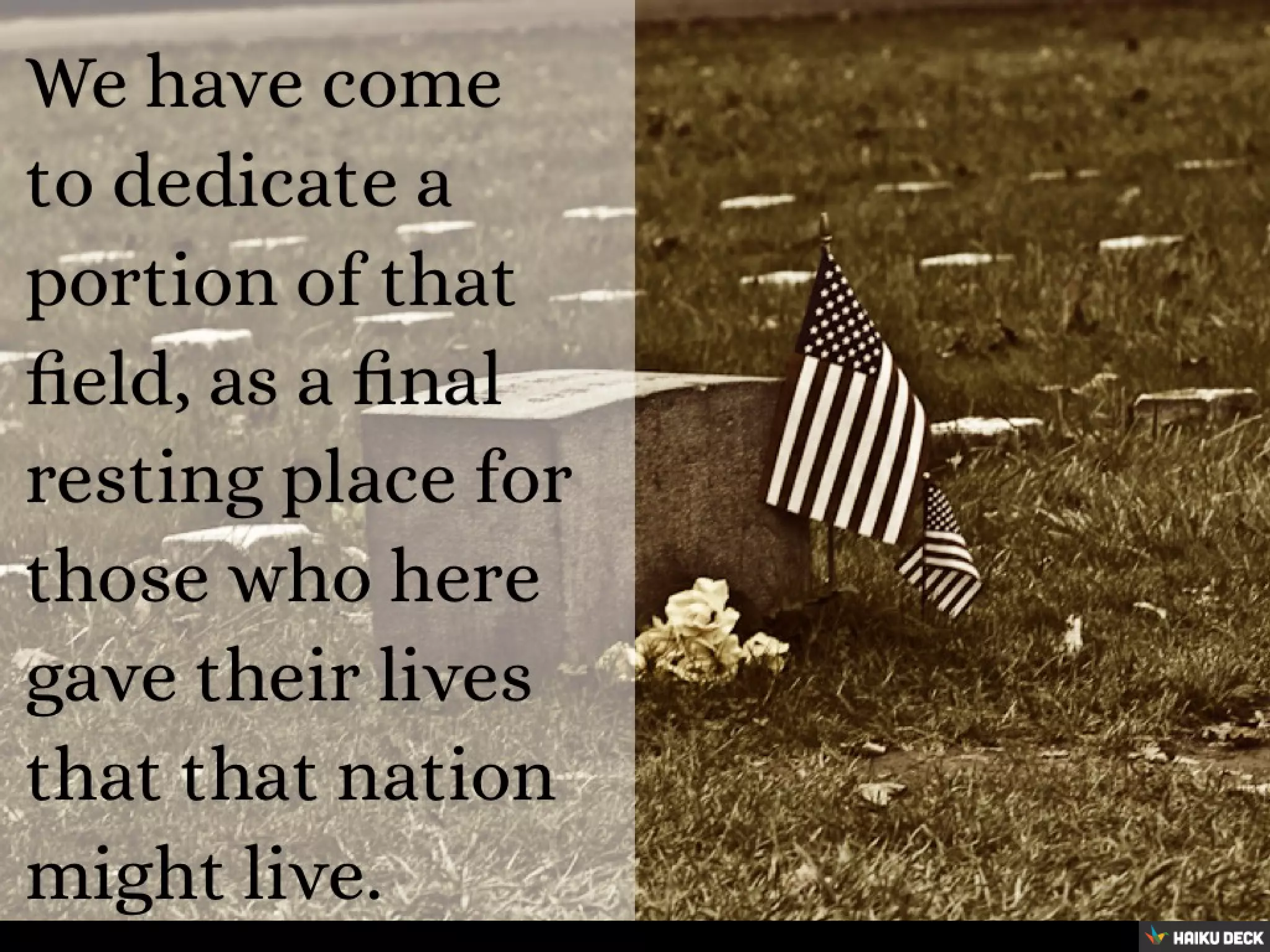 The Gettysburg Address