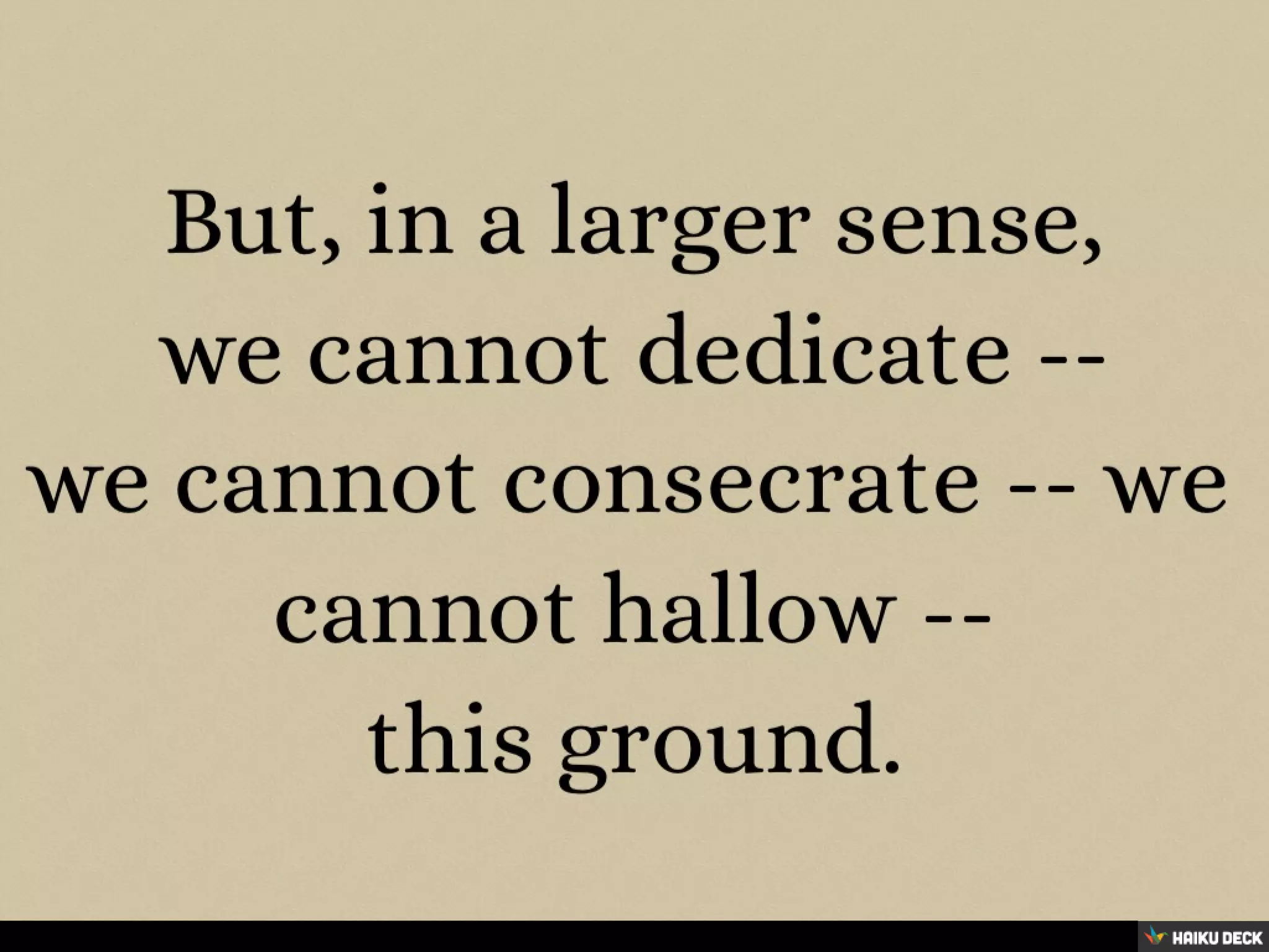 The Gettysburg Address