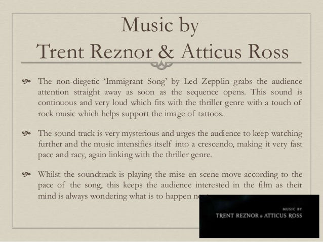 'The Girl With The Dragon Tattoo' - opening sequence analysis