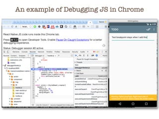 An example of Debugging JS in Chrome
 