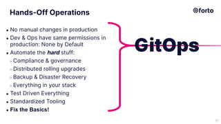 Why GitOps?
11
Hands-Off
Operations
Impossible!
GitOps
Yes,please!
When do
we start?
 