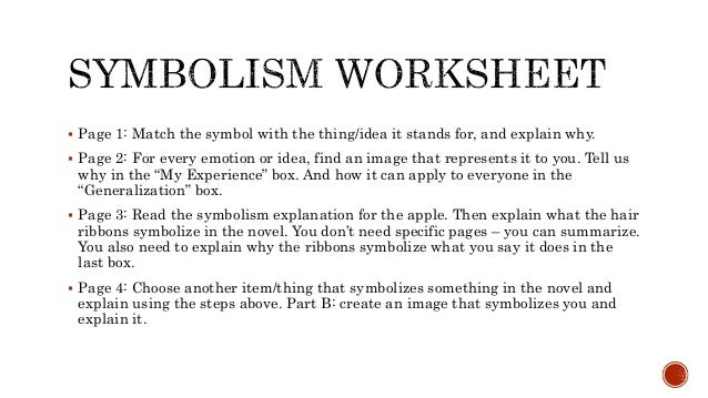 The Giver Symbolism Chart