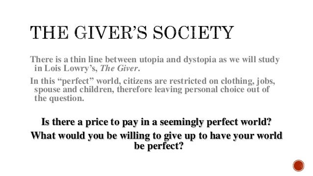 What does assignment mean in the giver utopia
