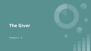 The Giver
Chapters 1 - 4
 