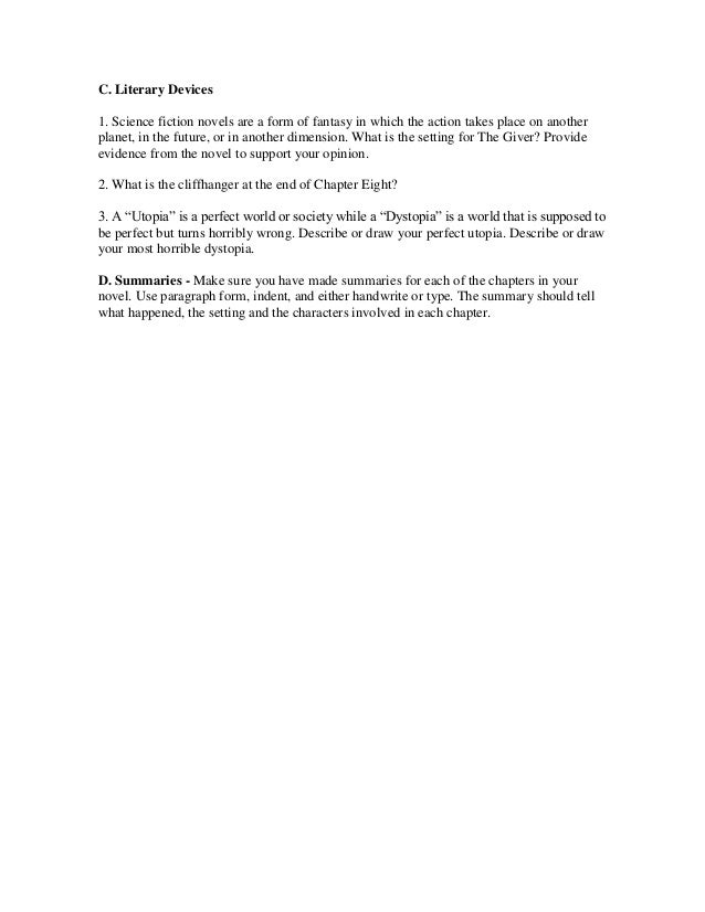 What does assignment mean in the giver utopia