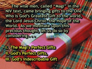 Gifts of the Magi in the Bible - NIV Bible