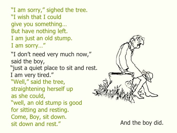 the giving tree words
