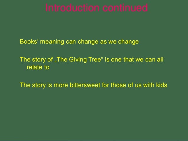 The Giving Tree