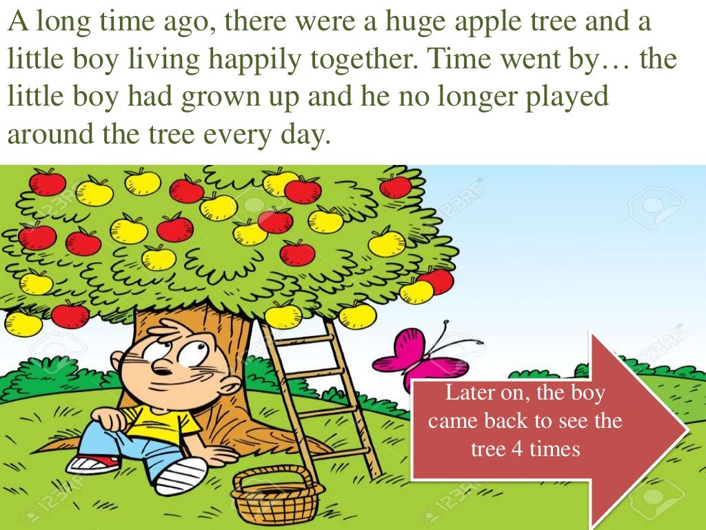 The giving tree (The boy and the apple tree)