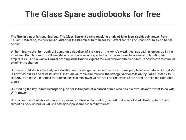 The Glass Spare Audiobooks For Free