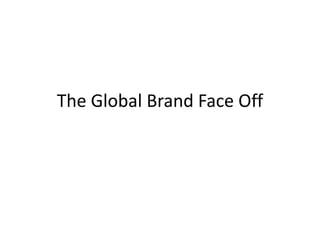 The Global Brand Face Off
 