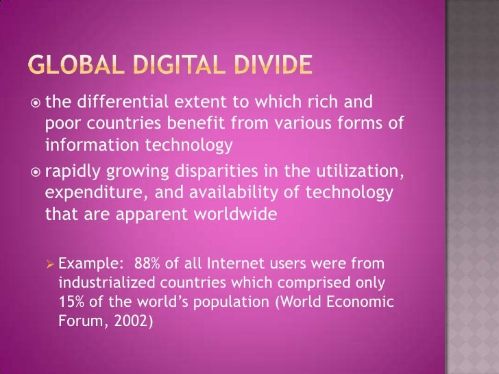 The Global Digital Divide
