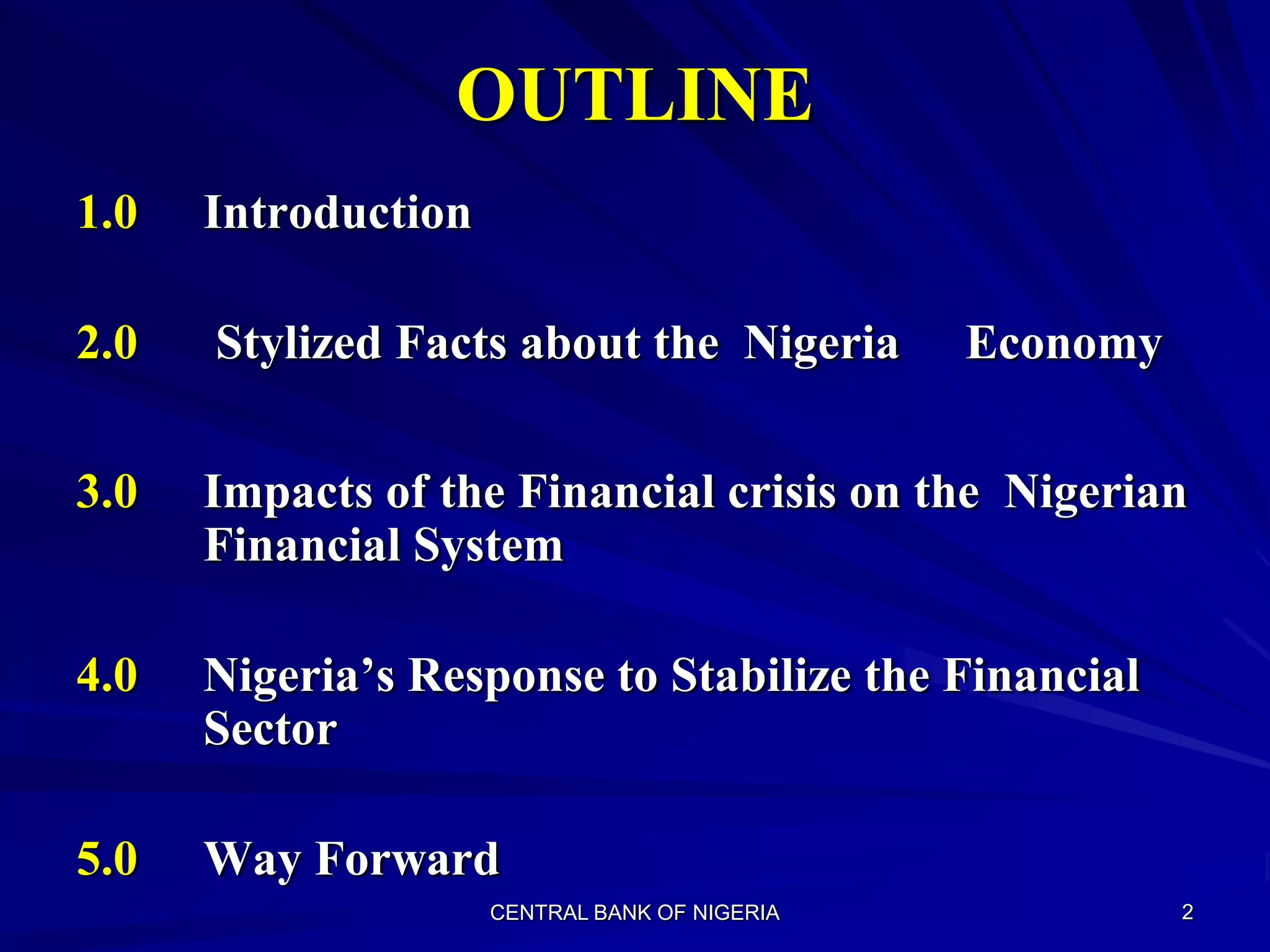 The Global Economic Crisis and the Nigerian Financial System.ppt