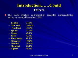 The Global Economic Crisis and the Nigerian Financial System.ppt