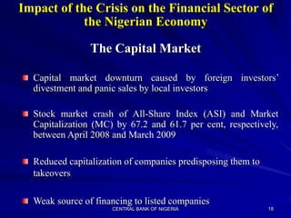 The Global Economic Crisis and the Nigerian Financial System.ppt