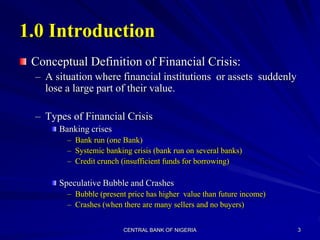 The Global Economic Crisis and the Nigerian Financial System.ppt