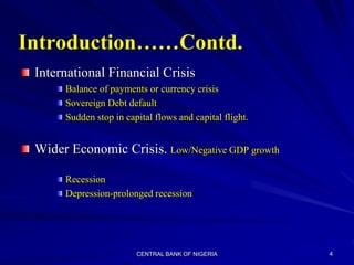 The Global Economic Crisis and the Nigerian Financial System.ppt