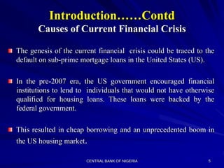 The Global Economic Crisis and the Nigerian Financial System.ppt